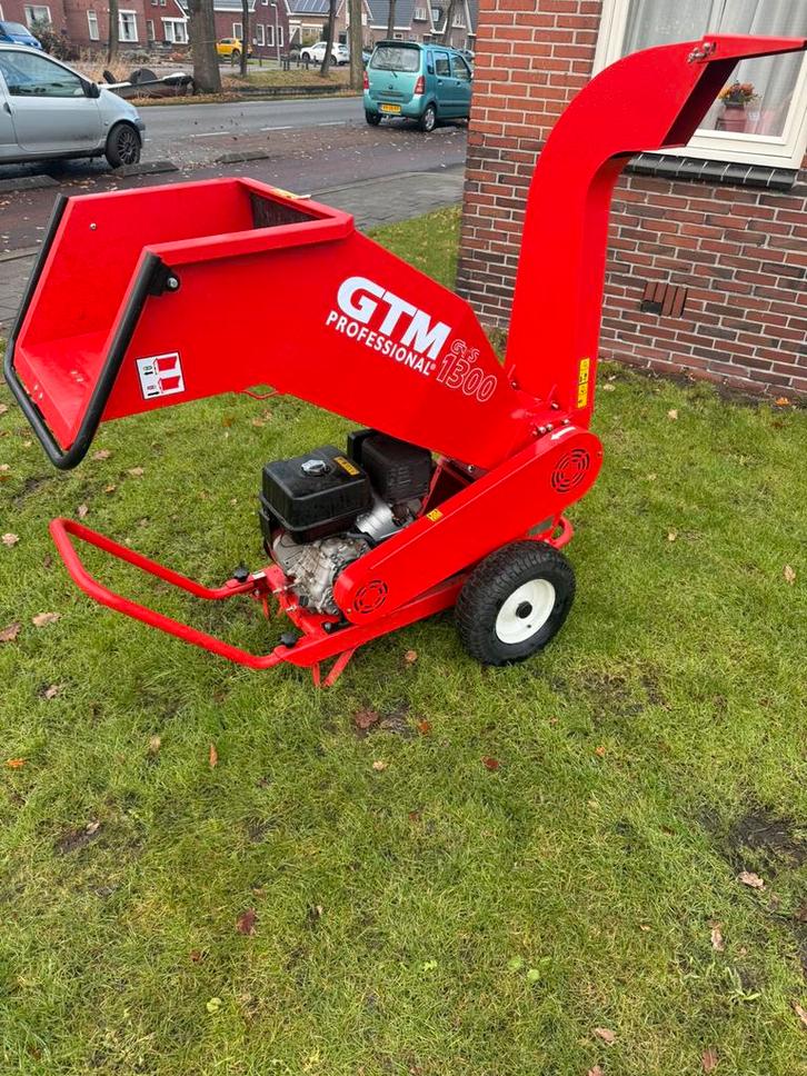 Gtm gts1300 hakselaar gtm versnipperaar incl btw, Tuin en Terras, Hakselaars, Gebruikt, Benzine, Ophalen of Verzenden