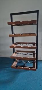 Houten wijnkast voor 15 flessen, Ophalen, Zo goed als nieuw, Hout, 5 tot 15 flessen