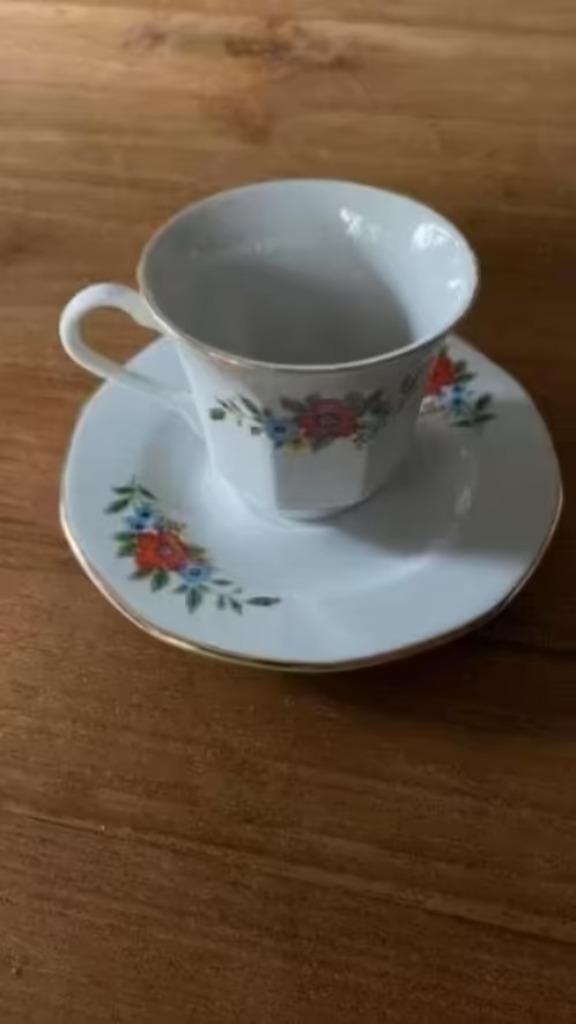Kop en schotel . Liaoning porselein - China, Huis en Inrichting, Keuken | Servies, Zo goed als nieuw, Kop(pen) en/of Schotel(s)
