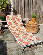 Vintage ligbed uit de jaren 70, Tuin en Terras, Tuinstoelen, Gebruikt, Ophalen of Verzenden