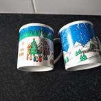 2 kerst mokken art + design, Verzamelen, Ophalen of Verzenden, Mickey Mouse, Zo goed als nieuw, Servies
