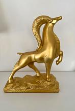Antilope beeld goud decoratie, Verzamelen, Beelden en Beeldjes, Ophalen of Verzenden