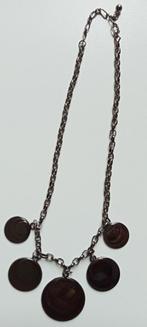 Ketting met 5 hangers, Bruin, Ophalen of Verzenden, Zo goed als nieuw, Overige materialen