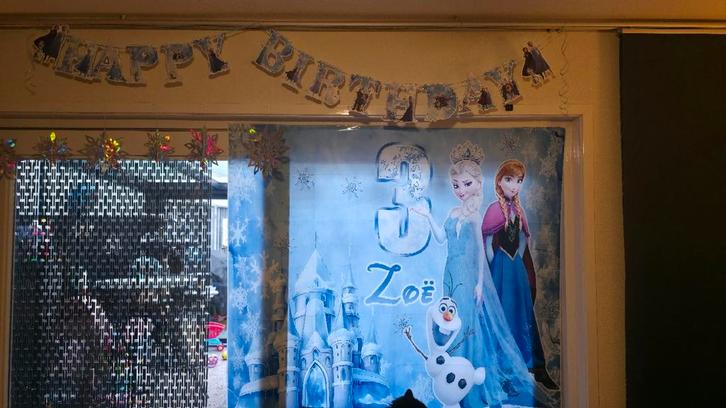 Elsa Verjaardag Versiering, Hobby en Vrije tijd, Feestartikelen, Nieuw, Versiering, Verjaardag, Ophalen of Verzenden