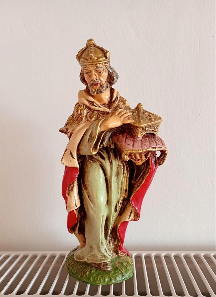 Kerststal Koning Beeld (1 van de 3 koningen), Antiek en Kunst, Antiek | Religie, Ophalen of Verzenden