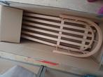 Houten slee met rugleuning en voetenzak NIEUW, Ophalen of Verzenden, Rugleuning, Nieuw, Hout