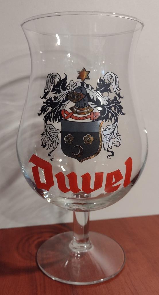 Oud Duvel Glas “Wapenschild”, Jaren ’60. (O), Verzamelen, Biermerken, Gebruikt, Glas of Glazen, Duvel, Ophalen of Verzenden