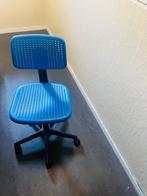 Bureau stoel BLAUW, Huis en Inrichting, Bureaustoelen, Ophalen, Zo goed als nieuw, Blauw, Bureaustoel