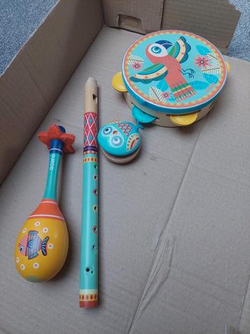 Djeco animambo muziek set + fluit beschikbaar voor biedingen