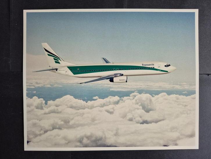 Foto van een Transavia Boeing 737-800 (F1039), Verzamelen, Luchtvaart en Vliegtuigspotten, Gebruikt, Kaart, Foto of Prent, Ophalen of Verzenden