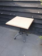 3 x terrastafel werzalit 70 x 70 cm met klassieke 4 poot, Tuin en Terras, Tuintafels, Ophalen, Gebruikt, Rechthoekig