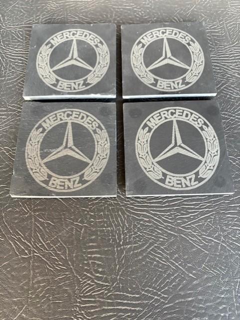 Mercedes onderzetters, Huis en Inrichting, Woonaccessoires | Onderzetters, Glas of Kopje, Ophalen of Verzenden