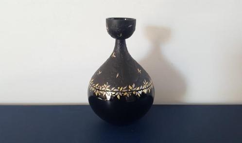 Zwarte vaas met reliëfdecor, Rosenthal, Antiek en Kunst, Antiek | Vazen, Verzenden