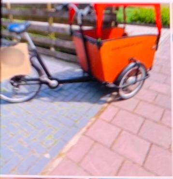 Babboe Big electrische E-Bike Bakfiets + huif + 2 accus !!  beschikbaar voor biedingen