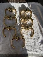 Goudkleurige Deur klinken 7x, Ophalen of Verzenden, Binnendeur, 200 tot 215 cm