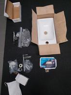 WC fontein wit 40x23/10 plus kraan sifon en plug NIEUW, Doe-het-zelf en Verbouw, Sanitair, Ophalen, Nieuw, Chroom, Toilet