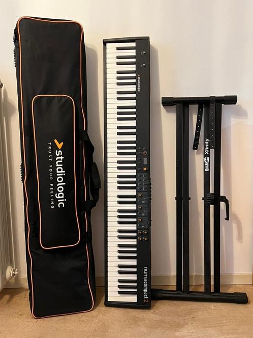 Studiologic Numa Compact 2 (Keyboard + Bag + Stand), Muziek en Instrumenten, Keyboards, Zo goed als nieuw, 76 toetsen, Overige merken