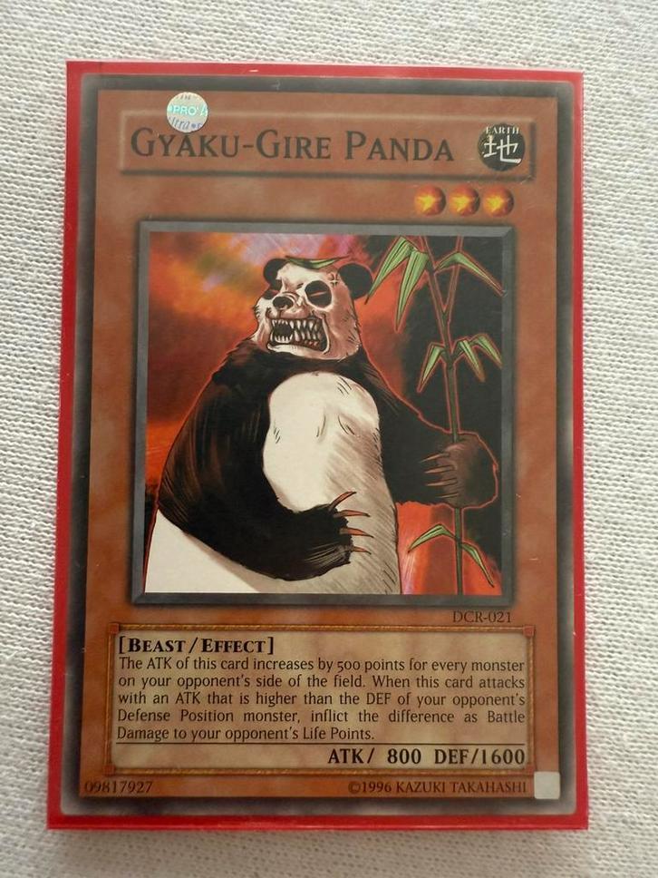 Gyaku-Gire Panda yugioh, Hobby en Vrije tijd, Verzamelkaartspellen | Yu-gi-Oh!, Nieuw, Losse kaart, Ophalen of Verzenden