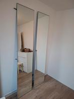 2 pax spiegeldeuren 229x 50, Huis en Inrichting, Woonaccessoires | Spiegels, 200 cm of meer, Vierkant, Ophalen of Verzenden, Zo goed als nieuw