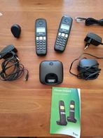 draadloze telefoon, Telecommunicatie, Vaste telefoons | Handsets en Draadloos, Ophalen, Zo goed als nieuw, 2 handsets