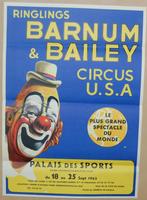 Sixties circus billboard: Lou Jacobs voor Ringling Bros. B&B, Verzamelen, Posters, Ophalen of Verzenden, A1 t/m A3, Zo goed als nieuw