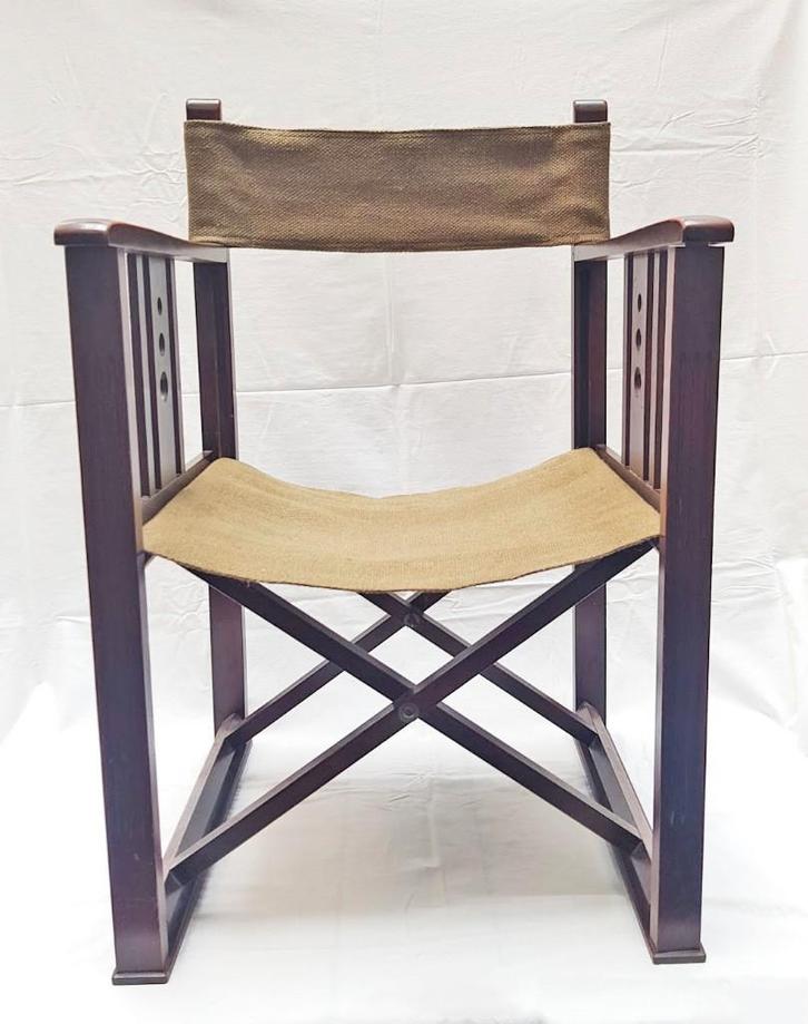 Jugendstil Regisseursstoel - Kohn (attr)., Antiek en Kunst, Antiek | Meubels | Stoelen en Banken, Ophalen of Verzenden