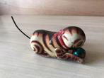 Vintage Opwind Poes Kat Kitten met Bal Blik 9 cm, Verzamelen, Speelgoed, Ophalen of Verzenden, Gebruikt