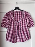 Blouse, Trachtenblouse, maat 40, rood/wit, Maat 38/40 (M), Carnaval, Ophalen of Verzenden, Zo goed als nieuw