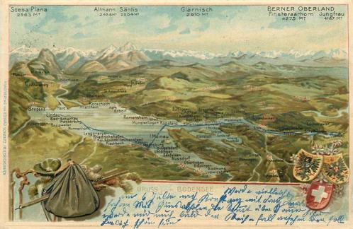 (379-128-029) Bodensee Litho, Verzamelen, Ansichtkaarten | Buitenland, Duitsland, Verzenden