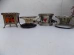 Theelicht brocante plantenstandaard bloempotten vintage, Ophalen of Verzenden, Gebruikt