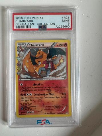 Charizard RC5/RC32 PSA 9 Pokemon kaart gegrade beschikbaar voor biedingen