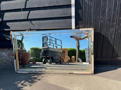 Geslepen glas wandspiegel, Huis en Inrichting, Woonaccessoires | Spiegels, Zo goed als nieuw, 100 tot 125 cm, 100 tot 150 cm, Rechthoekig