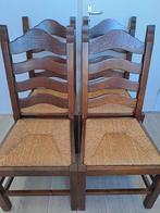 4 Eiken Eetkamerstoelen in Zeer Goede Staat, Huis en Inrichting, Ophalen, Bruin, Zo goed als nieuw, Vier