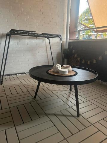 Zwarte ronde salontafel - Modern design