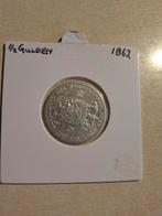 Zilveren 1/2 Gulden 1863 - Willem III, ½ gulden, Koning Willem III, Zilver, Ophalen of Verzenden