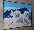 Leuke Fleecedeken met zeehonden maat 130x160 cm €2,50, Huis en Inrichting, Ophalen of Verzenden, Gebruikt