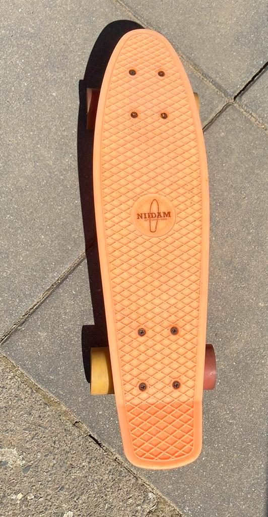 Penny bord /skatebord oranje Nijdam als nieuw!, Sport en Fitness, Skateboarden, Zo goed als nieuw, Skateboard, Ophalen of Verzenden