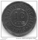 belguim 10 centimes 1916 french/ dutch xf+, Verzenden, Losse munt