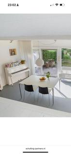 Fritz Hansen tafel type plano kleur wit, Huis en Inrichting, Ophalen, 50 tot 100 cm, Rechthoekig, 75 cm of meer