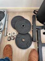 Fitness set: bench, kettlebell, squat rack, gewichten, Ophalen, Gebruikt, Overige typen, Armen