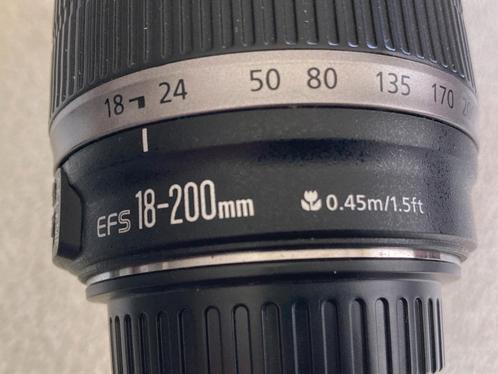 Canon EF-S 18-200 mm f/3.5-5.6 IS, Audio, Tv en Foto, Fotografie | Lenzen en Objectieven, Zo goed als nieuw, Telelens, Verzenden