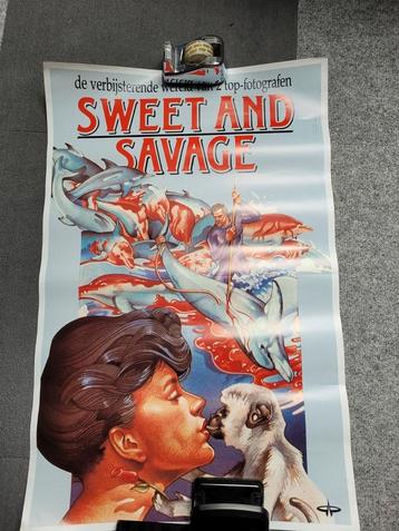 HORRO VHS POSTER: SWEET AND SAVAGE - MONDO - ITALIAN 