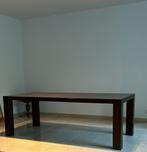 Massief houten tafel 2.20x1.00, Huis en Inrichting, Tafels | Sidetables, Ophalen, 200 cm of meer, Zo goed als nieuw, 25 tot 50 cm