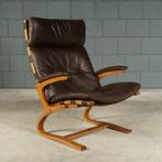 Kengu loungefauteuil – Elsa & Nordahl Solheim – Rybo Rykken, 75 tot 100 cm, Ophalen of Verzenden, Hout, 75 tot 100 cm