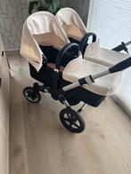 Bugaboo Tweelingwagen Beige - Gebruikt, Kinderen en Baby's, Kinderwagens en Combinaties, Gebruikt, Ophalen, Kinderwagen, Duowagen