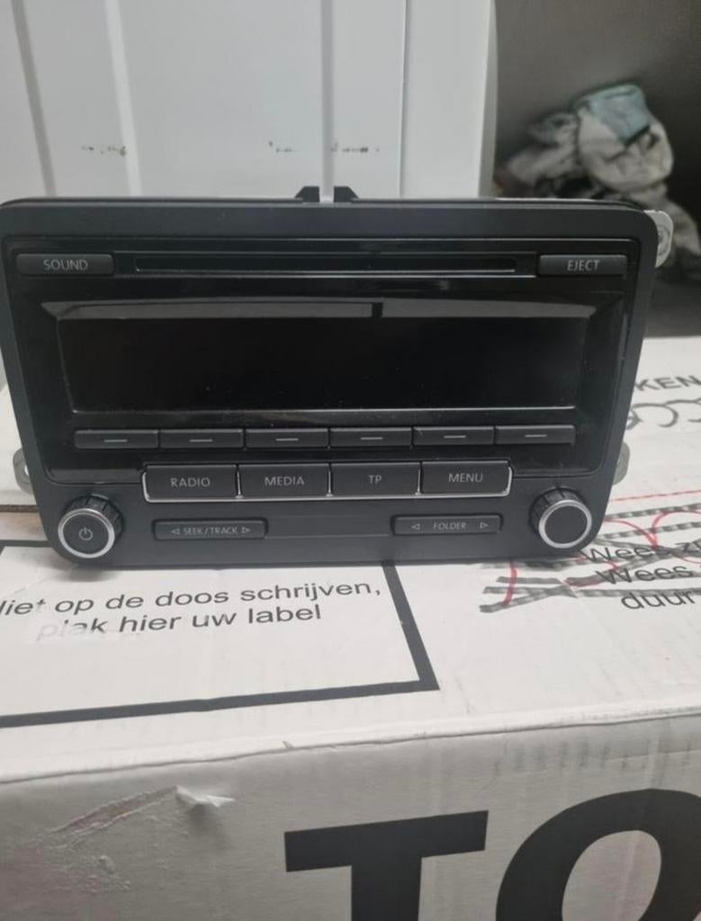 Originele VW Golf 6 Radio - VW-1K0 035 186 AN, Ophalen of Verzenden, Gebruikt, Volkswagen