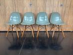 Eames fiberglas DSW chair Herman Miller Seafoam green, Ophalen of Verzenden, Overige kleuren, Vijf, Zes of meer stoelen
