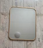 Kleine spiegel 55x45 cm, bronskleurig, Huis en Inrichting, Woonaccessoires | Spiegels, Ophalen, Minder dan 50 cm, Zo goed als nieuw