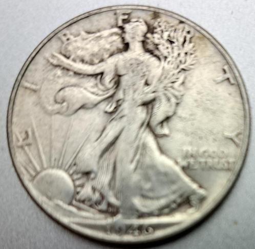 Verenigde Staten, Half Dollar 1946 - zilver, Postzegels en Munten, Munten | Amerika, Losse munt, Noord-Amerika, Zilver, Ophalen of Verzenden