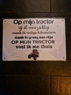 Op mijn tractor Fiatagri reclamebord, Ophalen of Verzenden, Nieuw, Reclamebord